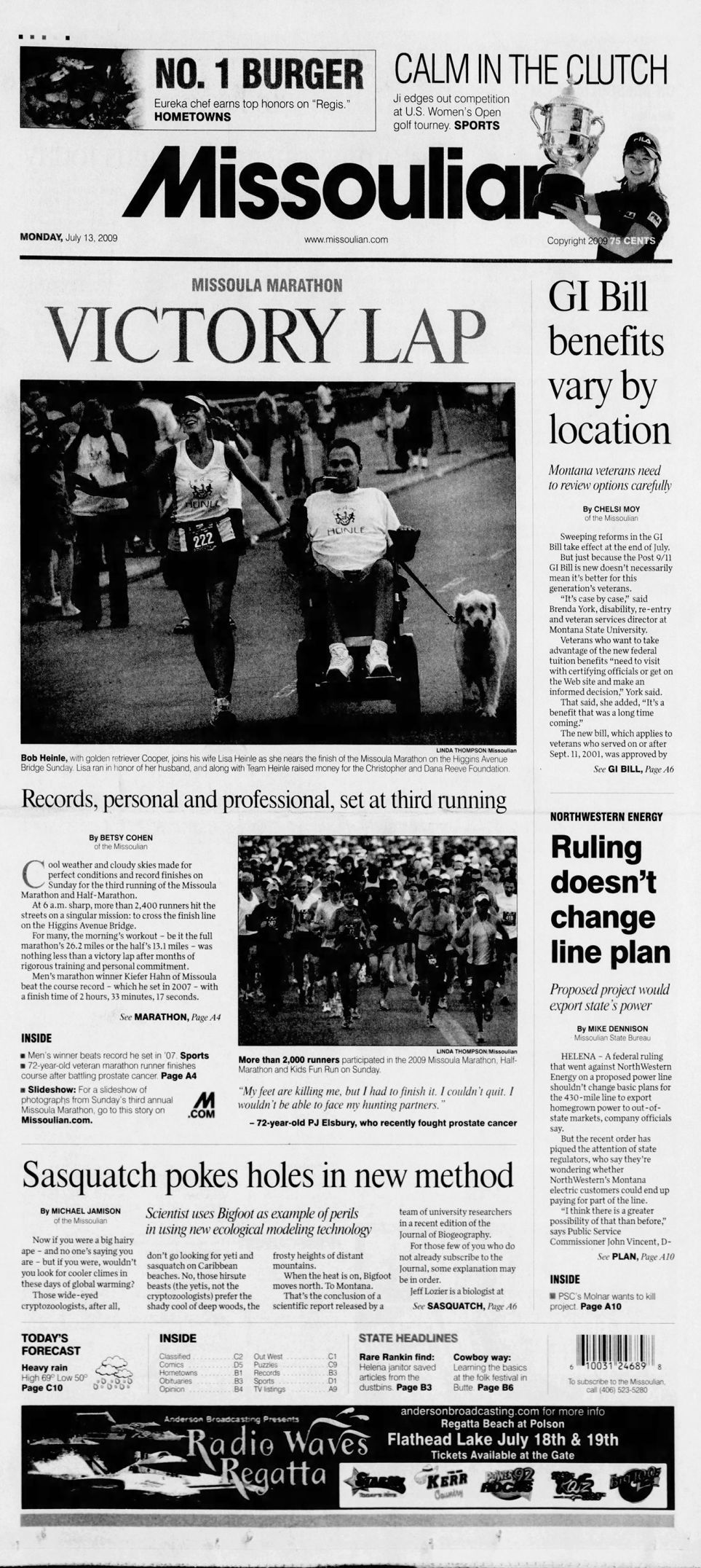 Monday, July 13 2009